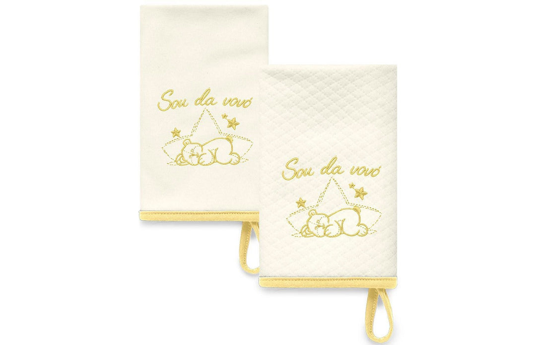 Kit Babinhas Sou da Vovó Amarelo HUG