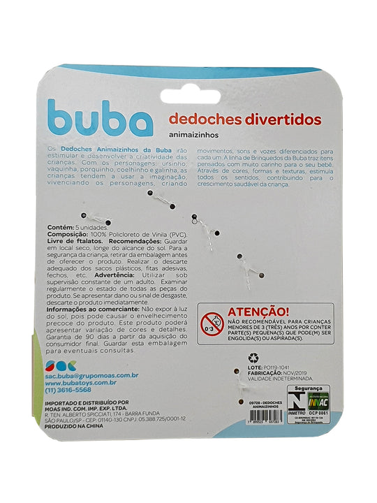 Dedoches Divertidos Animaizinhos Buba