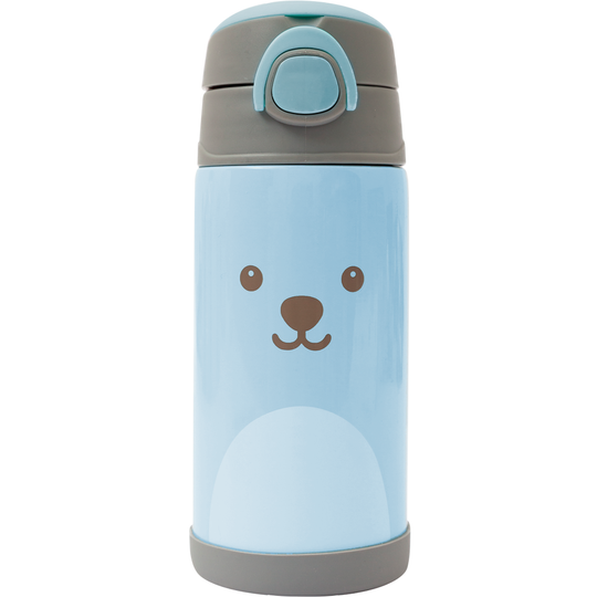 Garrafa Copo Térmico Gumy 420ml Parede Dupla Inox Buba Azul