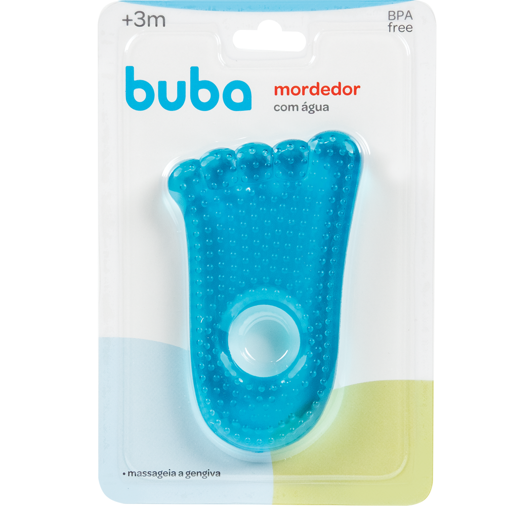 Mordedor com Água para Bebê Pezinho Buba 3+