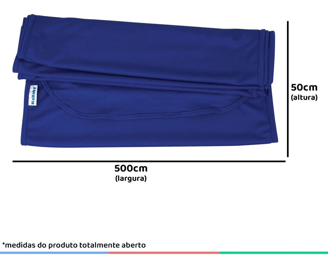 Canguru Wrap Sling KaBaby 3,5kg a 16kg - Azul