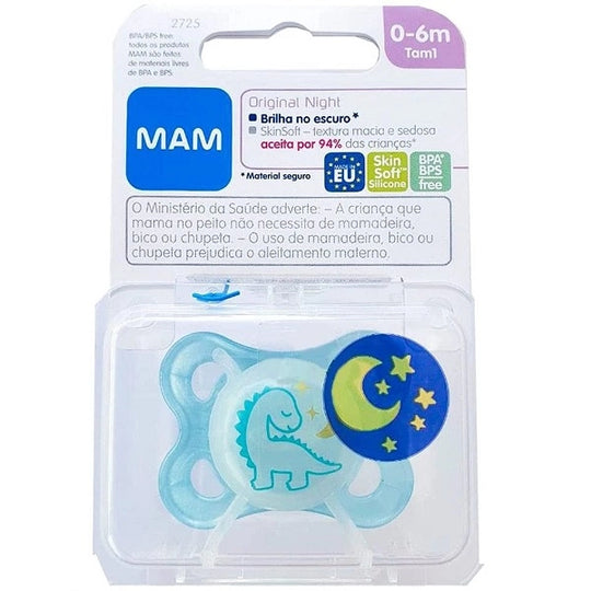 Chupeta Original Night MAM - Brilha no Escuro - 0-6m - Tam 1