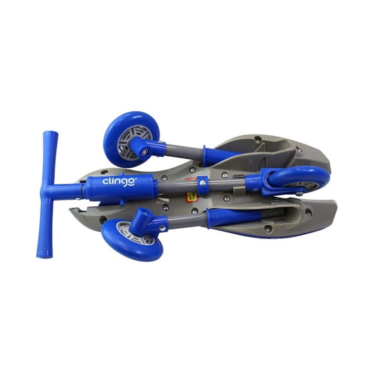 Triciclo Infantil Dobrável Portátil Clingo 12m+ Azul
