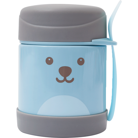 Pote Térmico c/ Talher Gumy 320ml Buba Azul