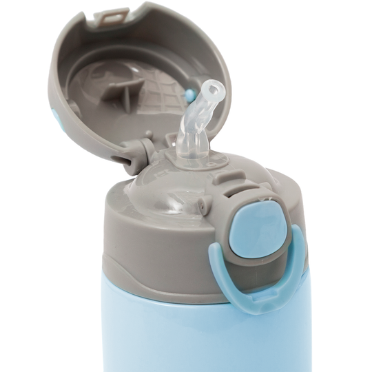 Garrafa Copo Térmico Gumy 420ml Parede Dupla Inox Buba Azul