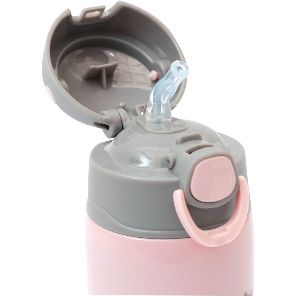 Garrafa Copo Térmico Gumy 420ml Parede Dupla Inox Buba Rosa