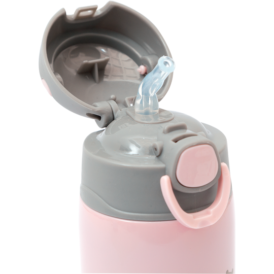 Garrafa Copo Térmico Gumy 420ml Parede Dupla Inox Buba Rosa