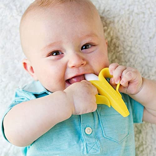Massageador de Gengiva para Bebê com Cerdas Banana Buba