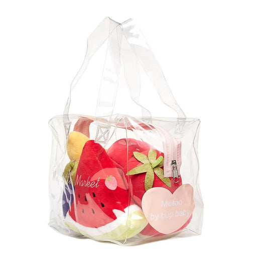 Kit Legumes e Frutas Metoo By Büp Baby Com Bolsa - Coleção Comidinhas de Pelúcia