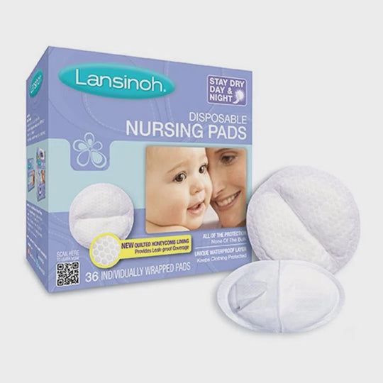 Absorvente para Seios Lansinoh Stay Dry Descartável com 36 unidades