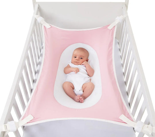 Rede Para Berço de Bebê Cama Segura Primeiro Sono Baby Pil Rosa