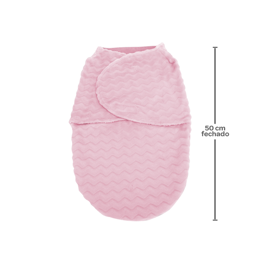 Saco de Dormir Para Bebê Super Soft Buba Rosa