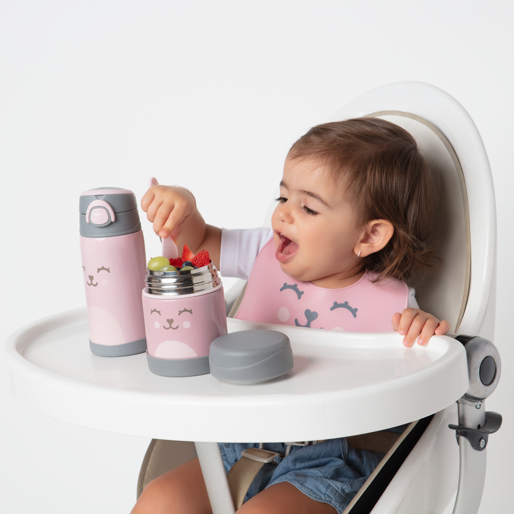 Babador de Silicone com Alça e Bolso Gumy Buba