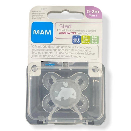 Chupeta Start MAM - 0-2 meses - Tam 1 - Com Estojo