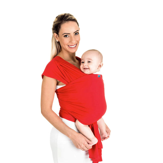 Canguru Wrap Sling KaBaby 3,5kg a 16kg - Vermelho