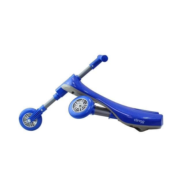 Triciclo Infantil Dobrável Portátil Clingo 12m+ Azul