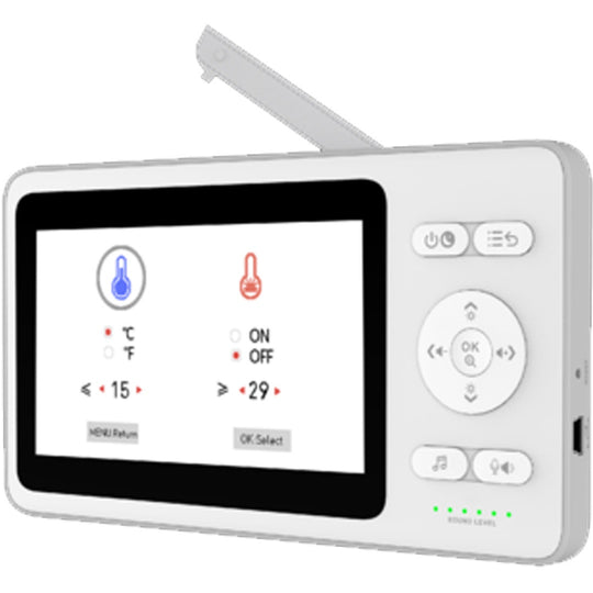 Babá Eletrônica Sem Fio Com Visão Noturna Monitor 4,3" Kababy