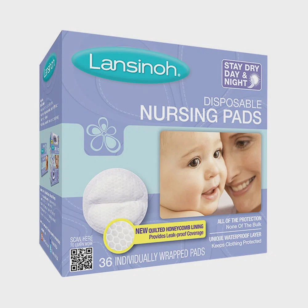 Absorvente para Seios Lansinoh Stay Dry Descartável com 36 unidades