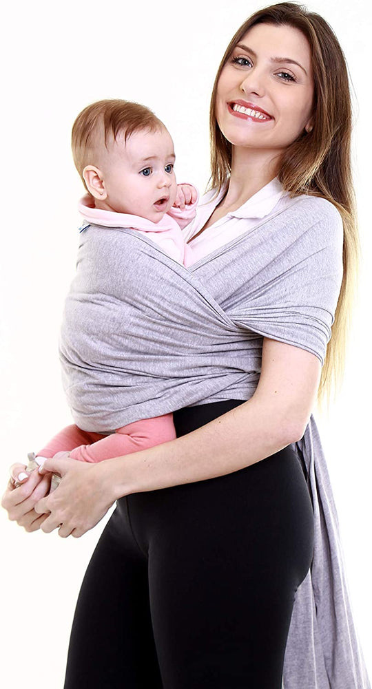 Canguru Wrap Sling KaBaby 3,5kg a 16kg - Cinza