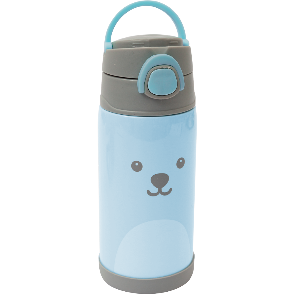 Garrafa Copo Térmico Gumy 420ml Parede Dupla Inox Buba Azul