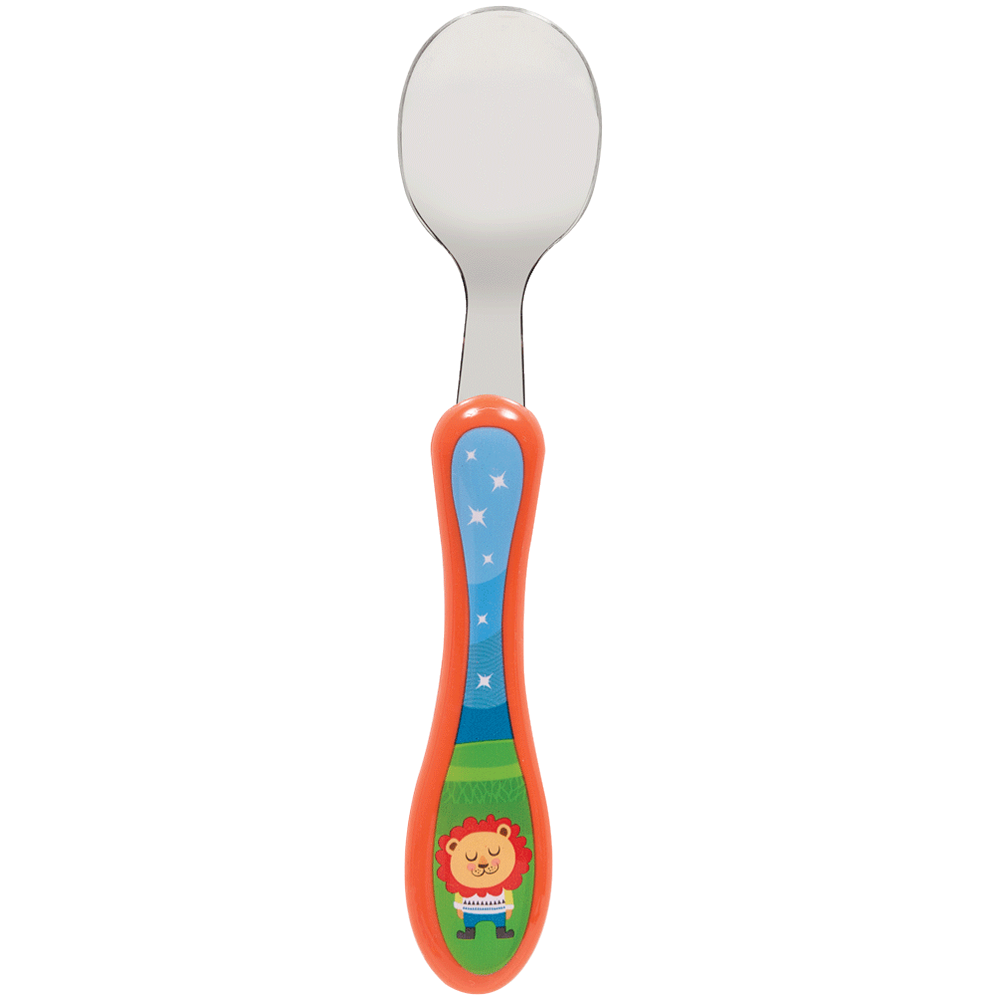 Kit Talher Com Garfo e Colher Para Criança Buba Leão