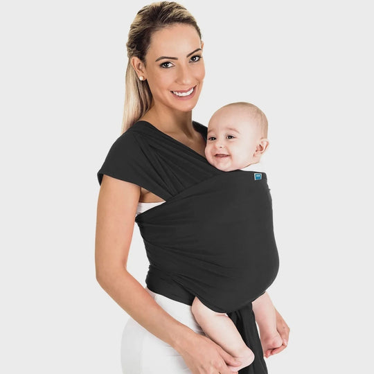 Canguru Wrap Sling KaBaby 3,5kg a 16kg - Preto