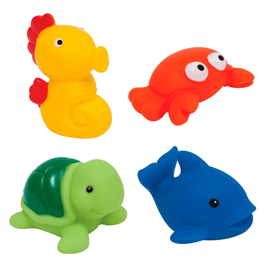 Kit Bichinhos para Banho Animais do Mar Buba Colorido