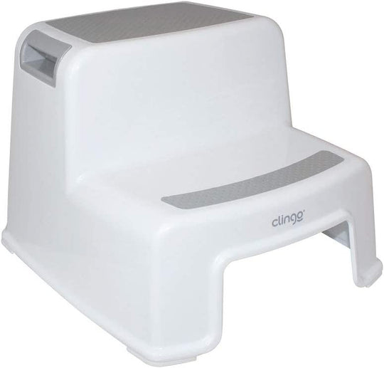 Escadinha Infantil 2 Degraus Clingo Cinza