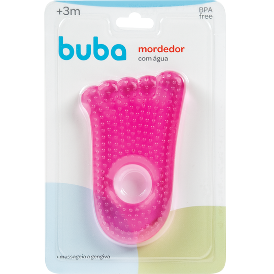 Mordedor com Água para Bebê Pezinho Buba 3+
