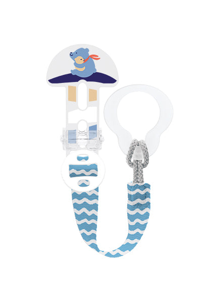 Prendedor de Chupeta Clip It MAM Azul Baleia
