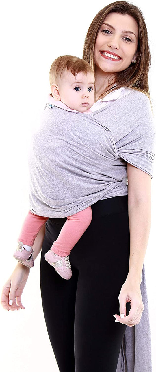 Canguru Wrap Sling KaBaby 3,5kg a 16kg - Cinza