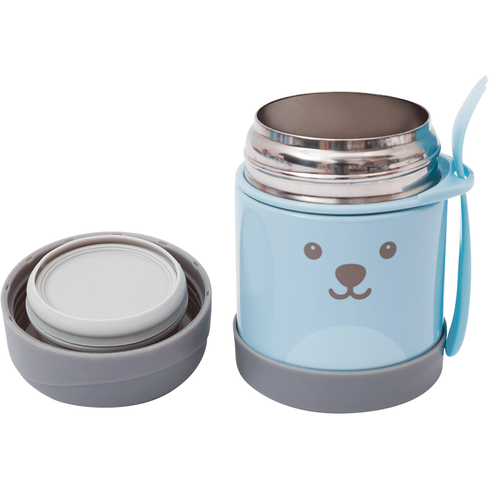 Pote Térmico c/ Talher Gumy 320ml Buba Azul
