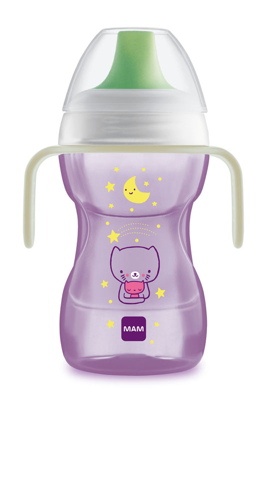 Copo de Transição MAM - Fun to Drink - Brilha no Escuro - (8m+) 270ml