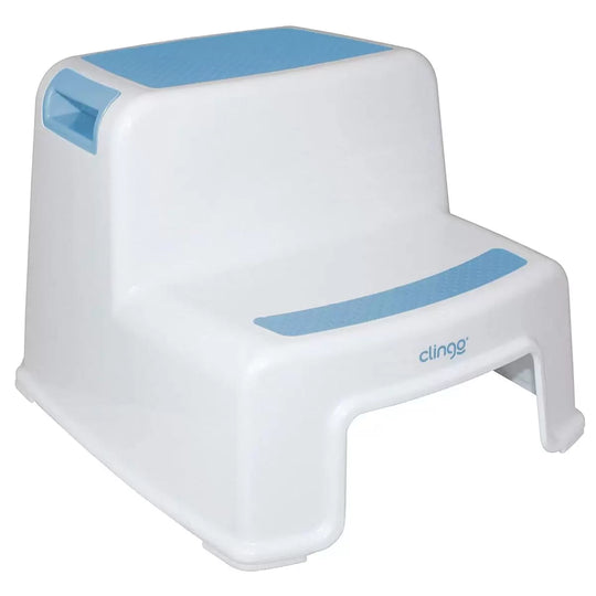 Escadinha Infantil 2 Degraus Clingo Azul