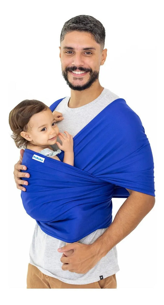 Canguru Wrap Sling KaBaby 3,5kg a 16kg - Azul