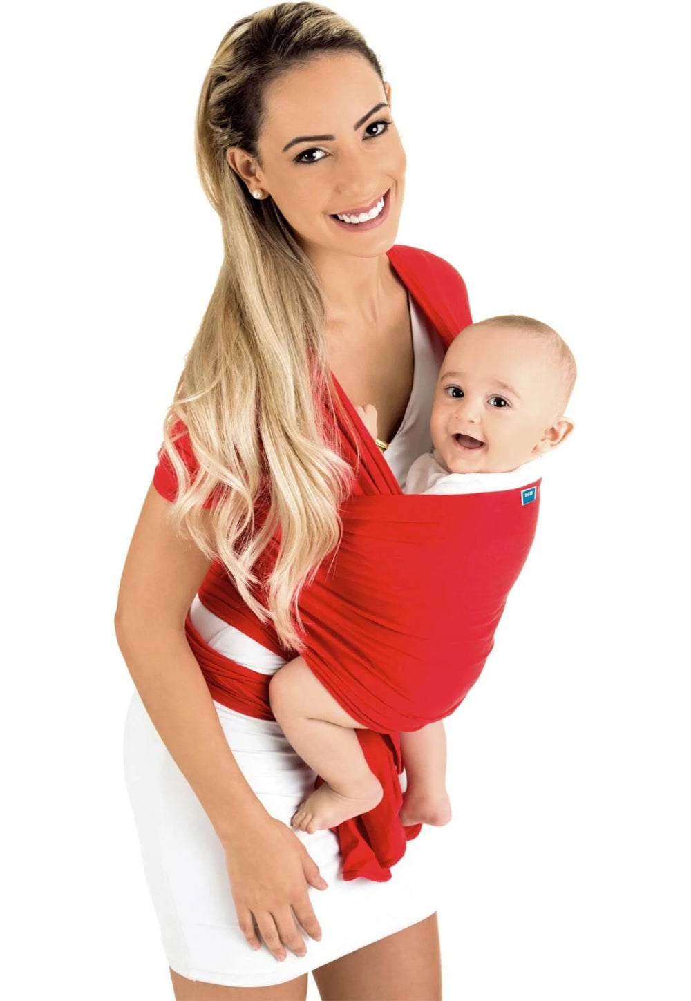 Canguru Wrap Sling KaBaby 3,5kg a 16kg - Vermelho