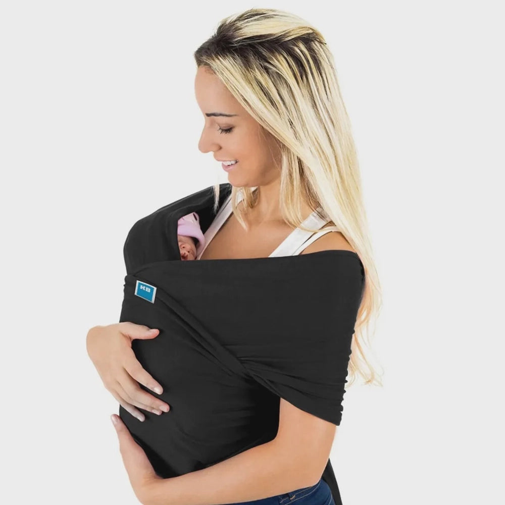 Canguru Wrap Sling KaBaby 3,5kg a 16kg - Preto