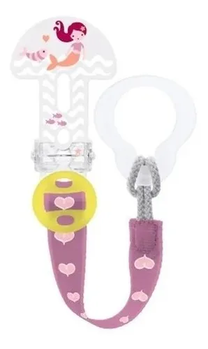 Prendedor de Chupeta Clip It MAM Rosa Sereia
