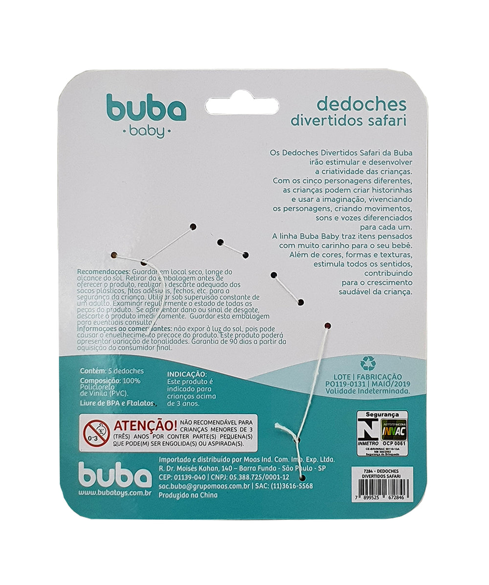 Dedoches Divertidos Safari Buba