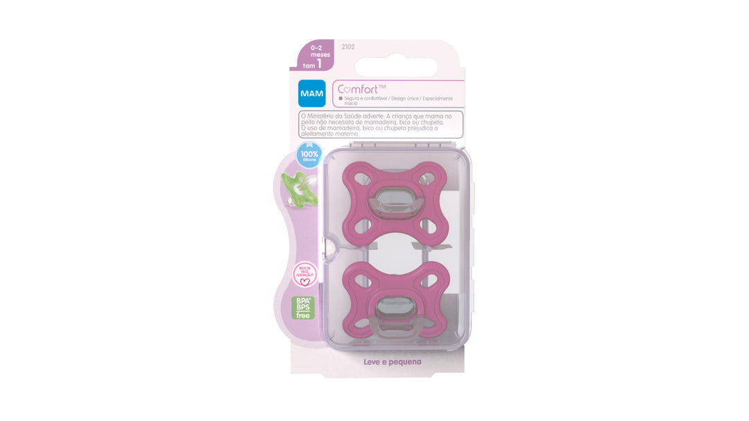 Chupeta Comfort MAM - 0-2 meses Tam 1 - 2 unidades