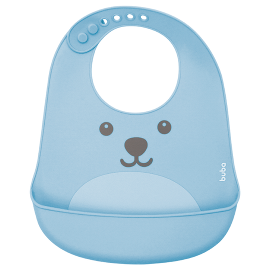 Babador de Silicone com Alça e Bolso Gumy Buba