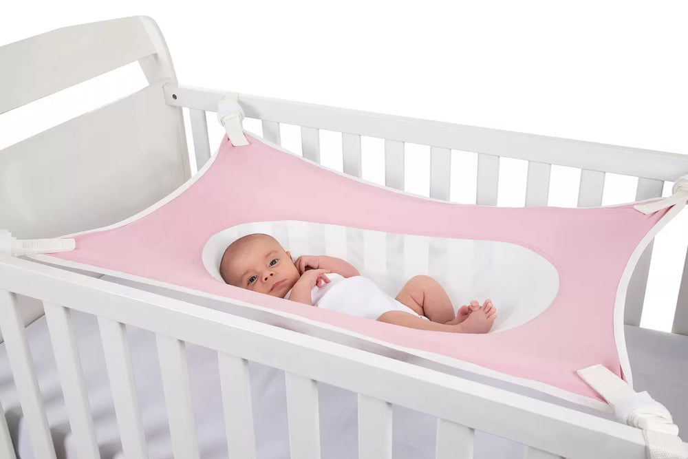 Rede Para Berço de Bebê Cama Segura Primeiro Sono Baby Pil Rosa